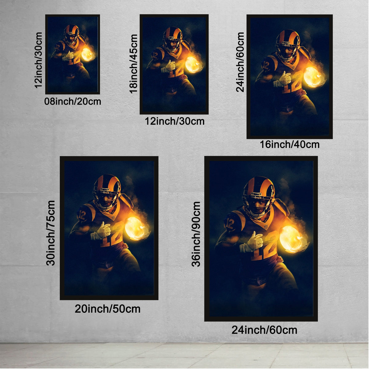 Brandin Cooks Art Sports Decorative Poster School Dormitory 0 Canvas Wall Art Poster Decor Gift