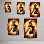 Bobby Wagner Art Sports Decorative Poster School Dormitory 9 Canvas Wall Art Poster Decor Gift