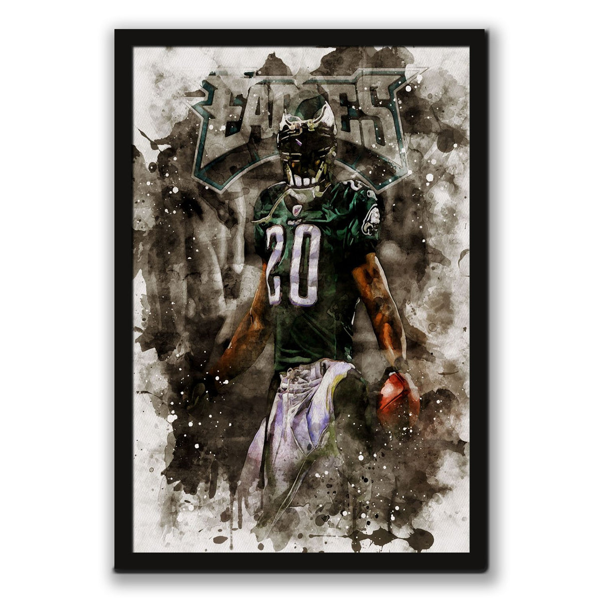 Brian Dawkins Art Poster 8 Canvas Wall Art Poster Decor Gift