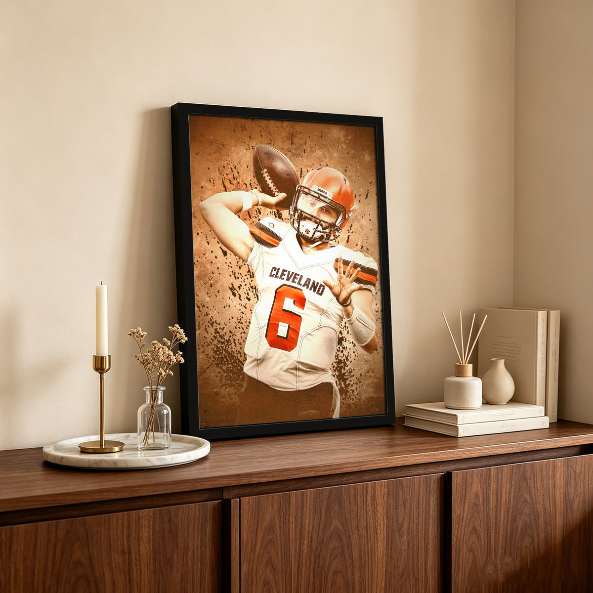 Baker Mayfield Sports Celebrity Art Deco Poster 11 Canvas Wall Art Poster Decor Gift