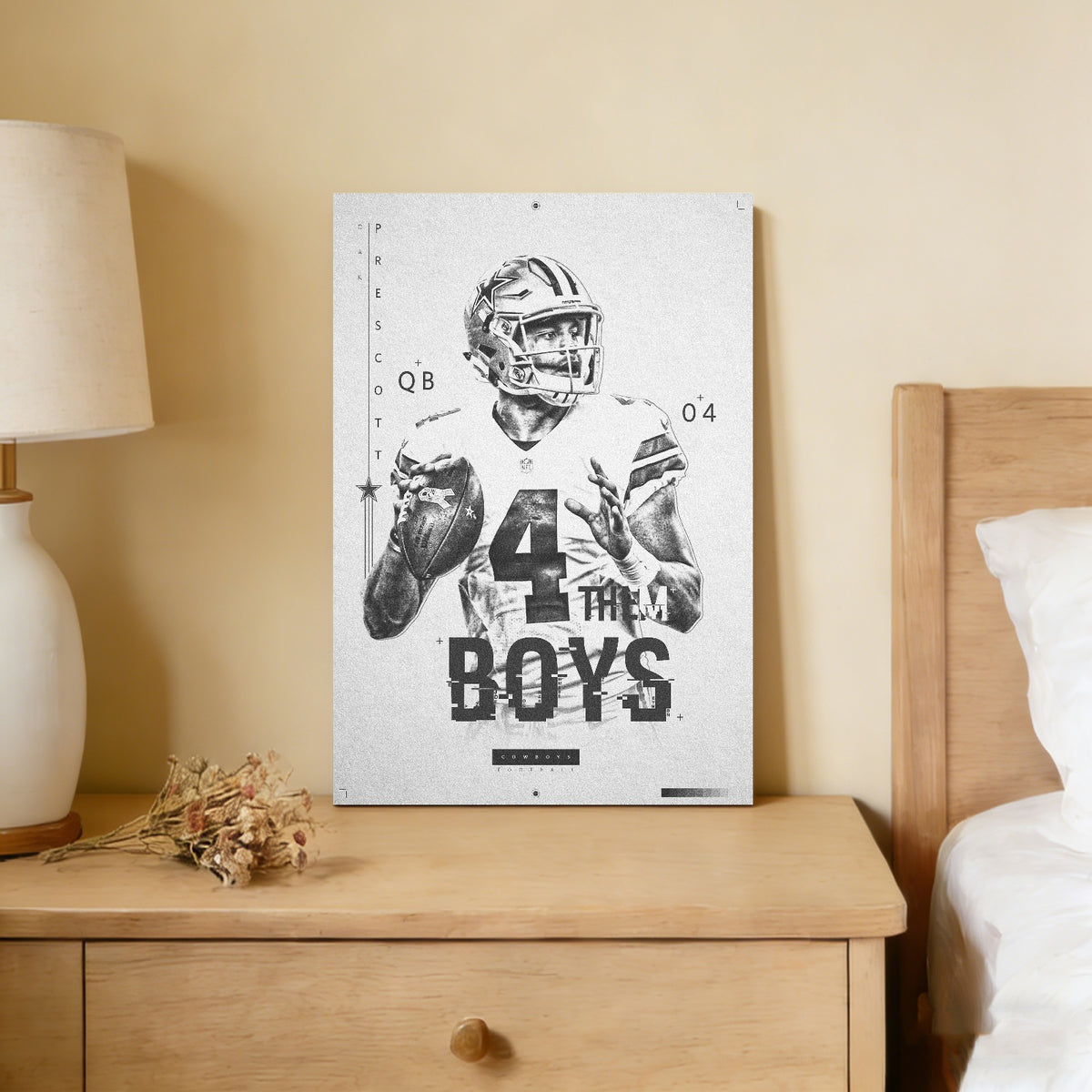 Dak Prescott Celebrity Sports Art Poster School Dining Room Decoration 1 Canvas Wall Art Poster Decor Gift