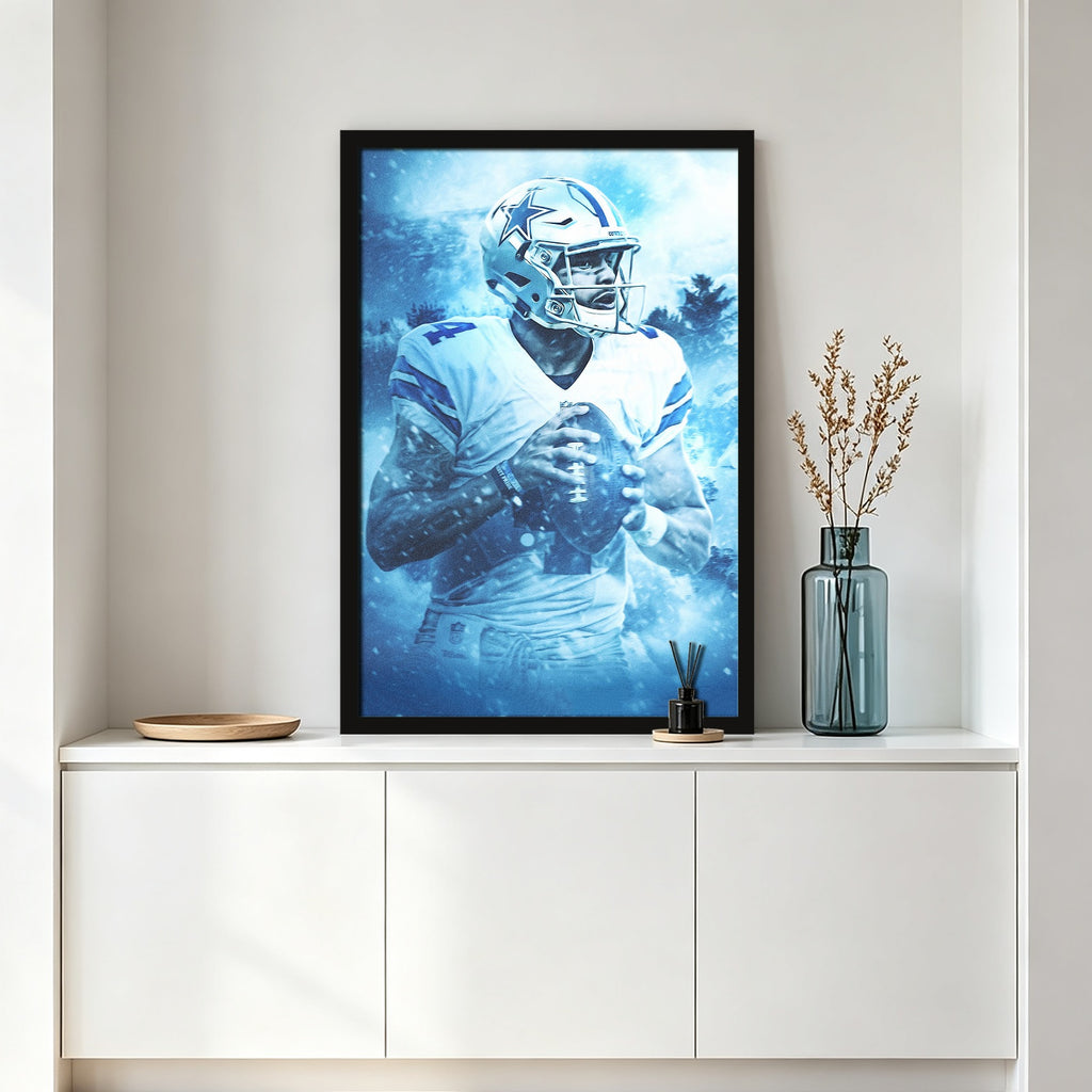 Dak Prescott Art Sports Decorative Poster School Dormitory 7 Canvas Wall Art Poster Decor Gift