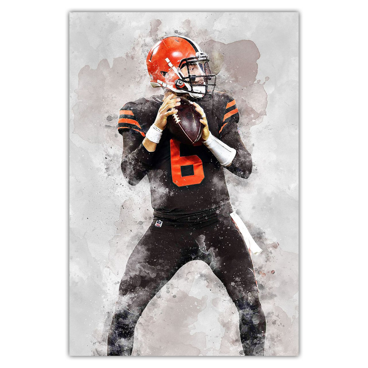 Baker Mayfield Celebrity Sports Art Poster School Dining Room Decoration 6 Canvas Wall Art Poster Decor Gift