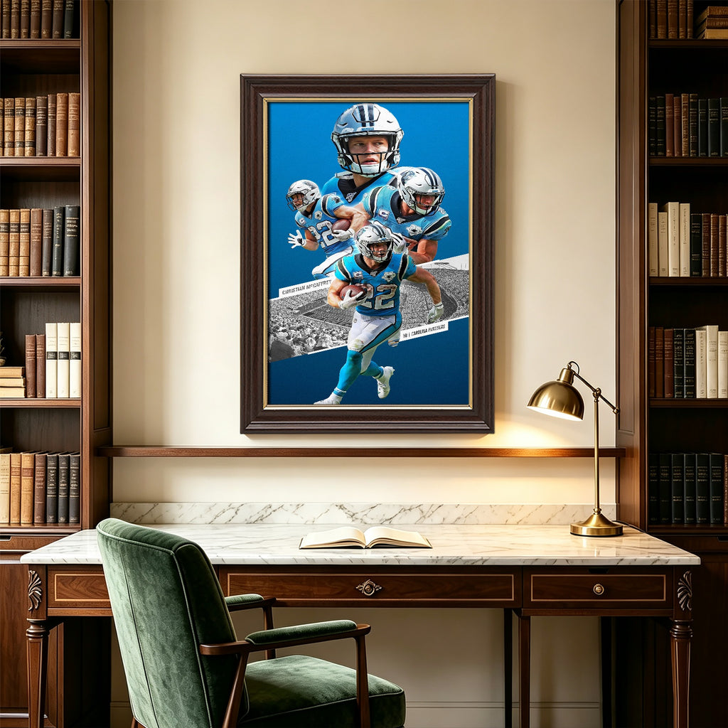 Christian McCaffrey Celebrity Sports Art Poster School Dining Room Decoration 0 Canvas Wall Art Poster Decor Gift
