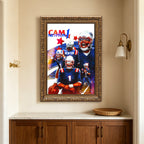 Cam Newton Sports Celebrity Art Deco Poster 1 Canvas Wall Art Poster Decor Gift