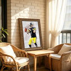 Ben Roethlisberger Celebrity Sports Art Poster School Dining Room Decoration 8 Canvas Wall Art Poster Decor Gift