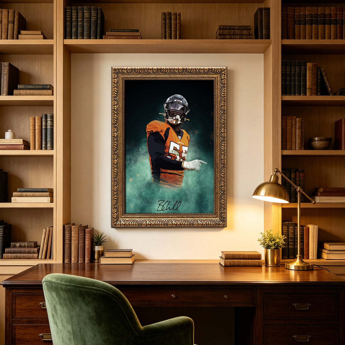 Bradley Chubb Celebrity Sports Art Poster School Dining Room Decoration 9 Canvas Wall Art Poster Decor Gift