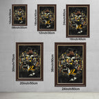 Ben Roethlisberger JuJu Smith Schuster TJ Watt Art Sports Decorative Poster School Dormitory 3 Canvas Wall Art Poster Decor Gift