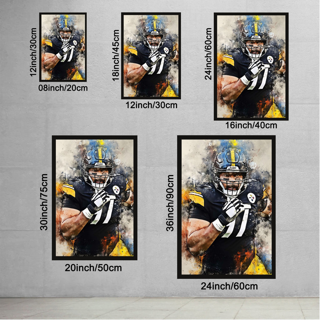 Cameron Heyward Celebrity Sports Art Poster School Dining Room Decoration 7 Canvas Wall Art Poster Decor Gift