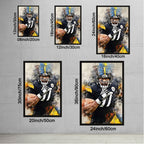Cameron Heyward Celebrity Sports Art Poster School Dining Room Decoration 7 Canvas Wall Art Poster Decor Gift