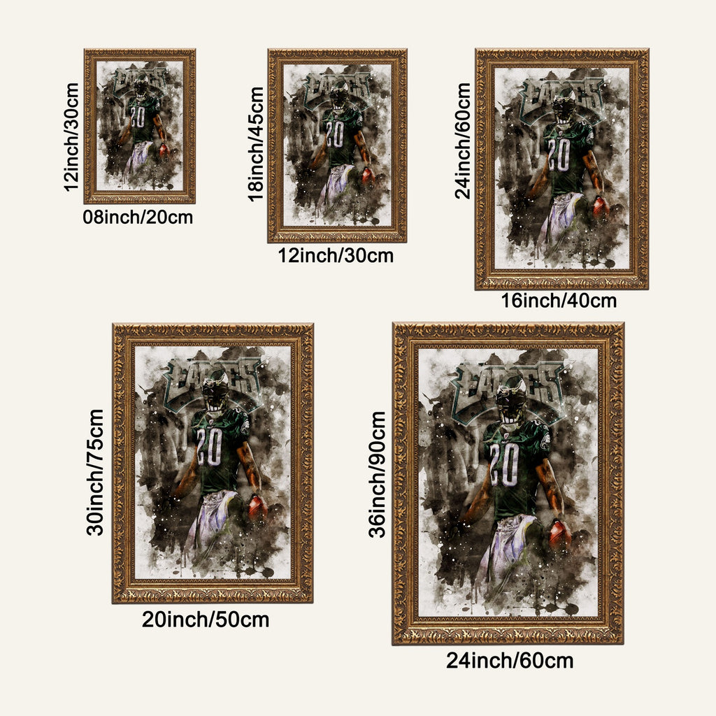 Brian Dawkins Art Poster 8 Canvas Wall Art Poster Decor Gift