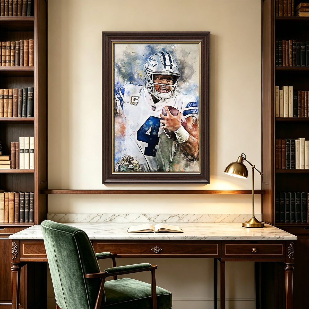 Dak Prescott Celebrity Sports Art Poster School Dining Room Decoration 0 Canvas Wall Art Poster Decor Gift