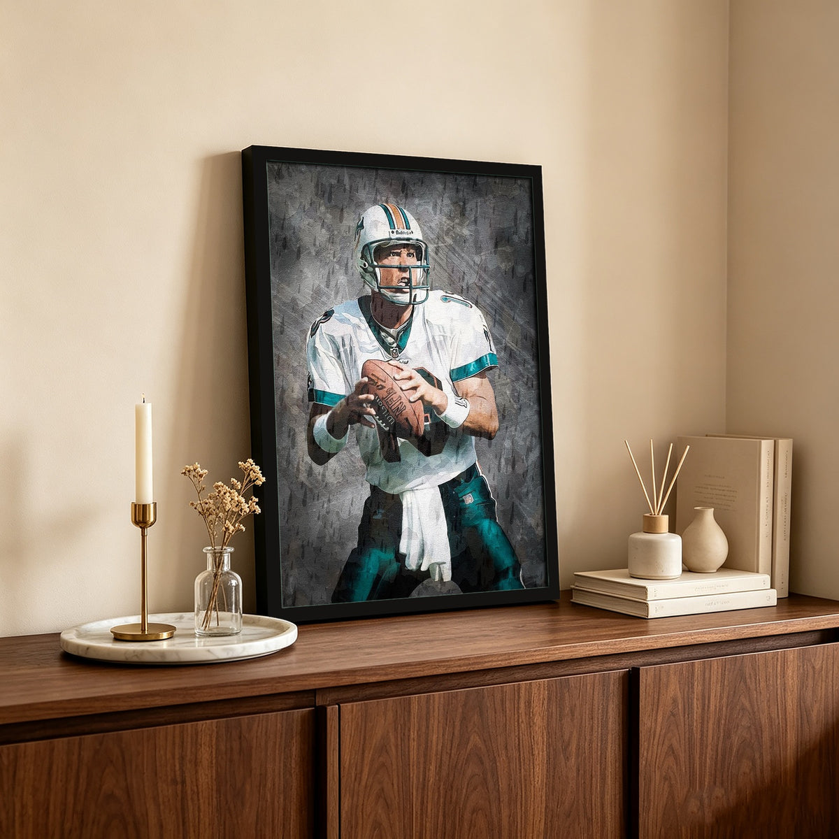 Dan Marino Celebrity Sports Art Poster School Dining Room Decoration 0 Canvas Wall Art Poster Decor Gift