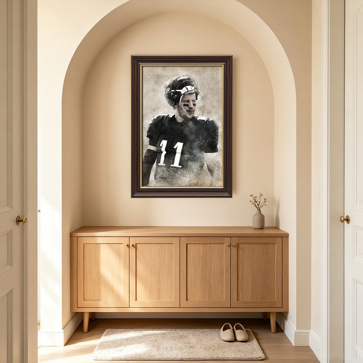 Carson Wentz Sports Celebrity Art Deco Poster 1 Canvas Wall Art Poster Decor Gift