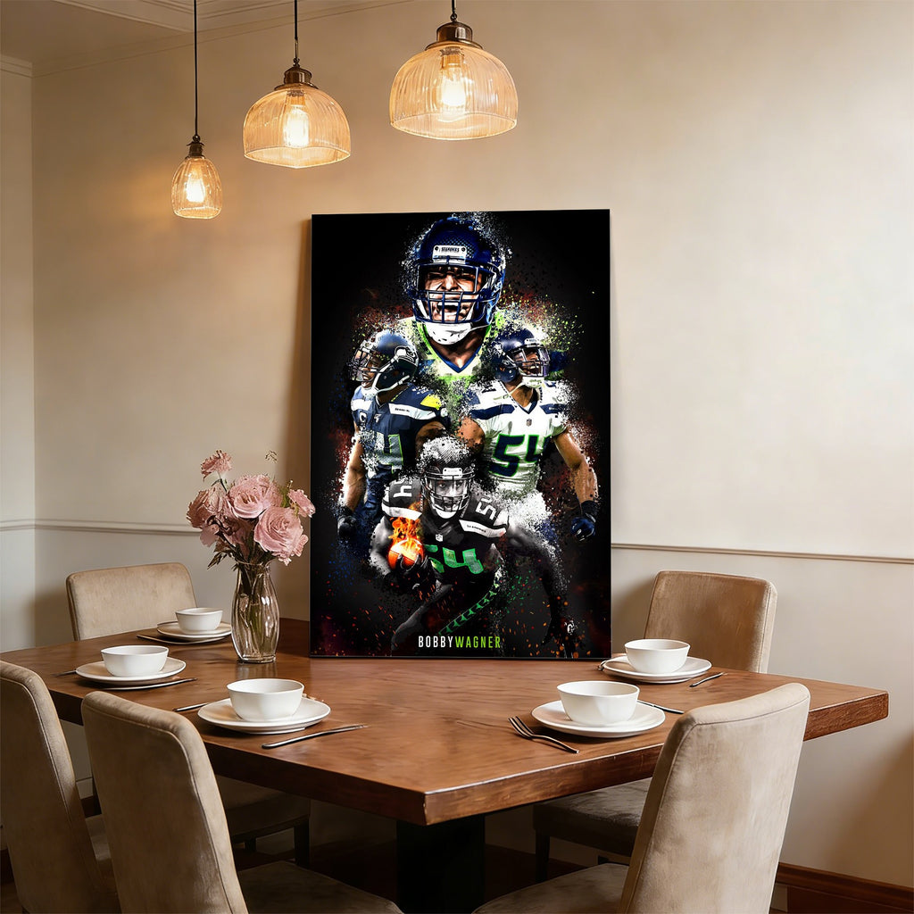 Bobby Wagner Celebrity Sports Art Poster School Dining Room Decoration 9 Canvas Wall Art Poster Decor Gift