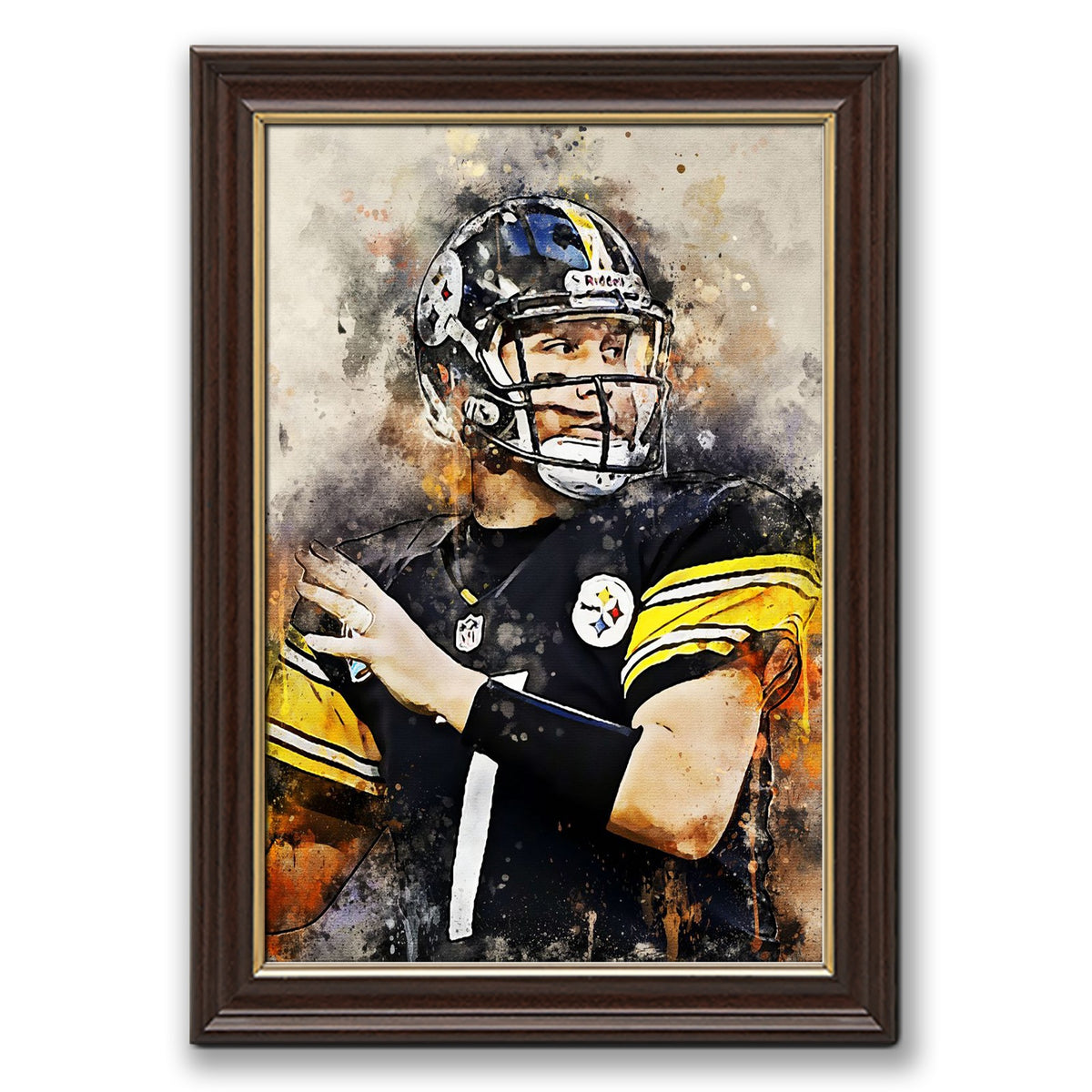 Ben Roethlisberger Celebrity Sports Art Poster School Dining Room Decoration 6 Canvas Wall Art Poster Decor Gift