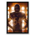 Brian Urlacher Art Sports Decorative Poster School Dormitory 5 Canvas Wall Art Poster Decor Gift