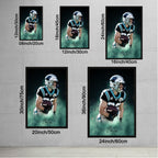 Christian McCaffrey Celebrity Sports Art Poster School Dining Room Decoration 4 Canvas Wall Art Poster Decor Gift