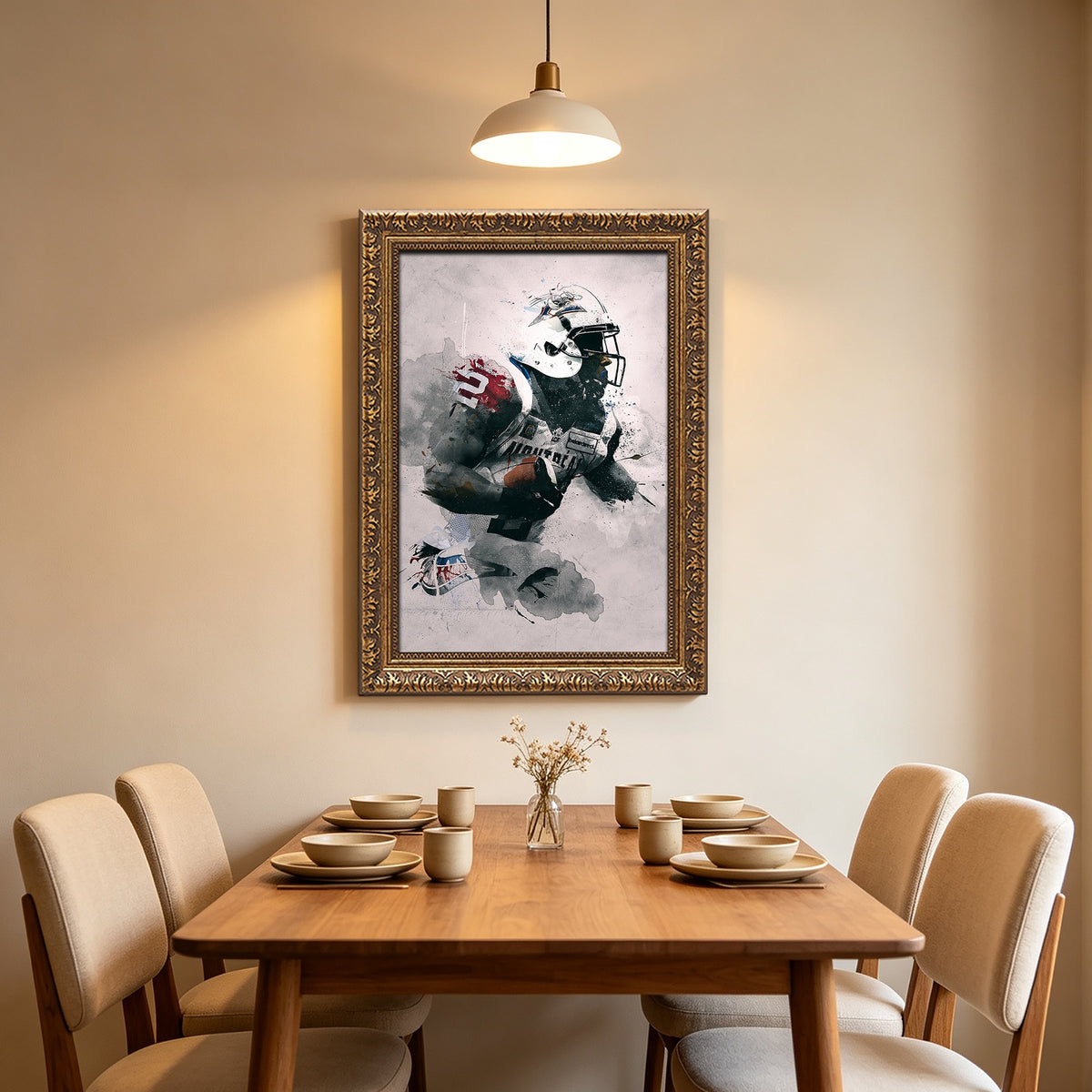 Brandon Whitaker Art Sports Decorative Poster School Dormitory 4 Canvas Wall Art Poster Decor Gift