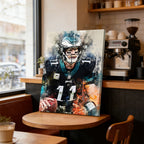 Carson Wentz Celebrity Sports Art Poster School Dining Room Decoration 5 Canvas Wall Art Poster Decor Gift