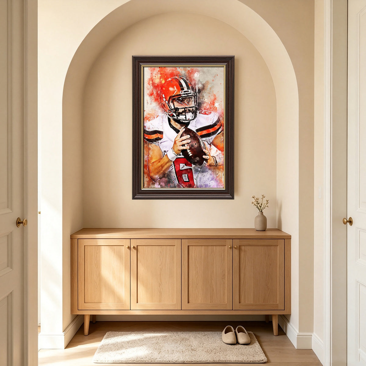 Baker Mayfield Celebrity Sports Art Poster School Dining Room Decoration 12 Canvas Wall Art Poster Decor Gift