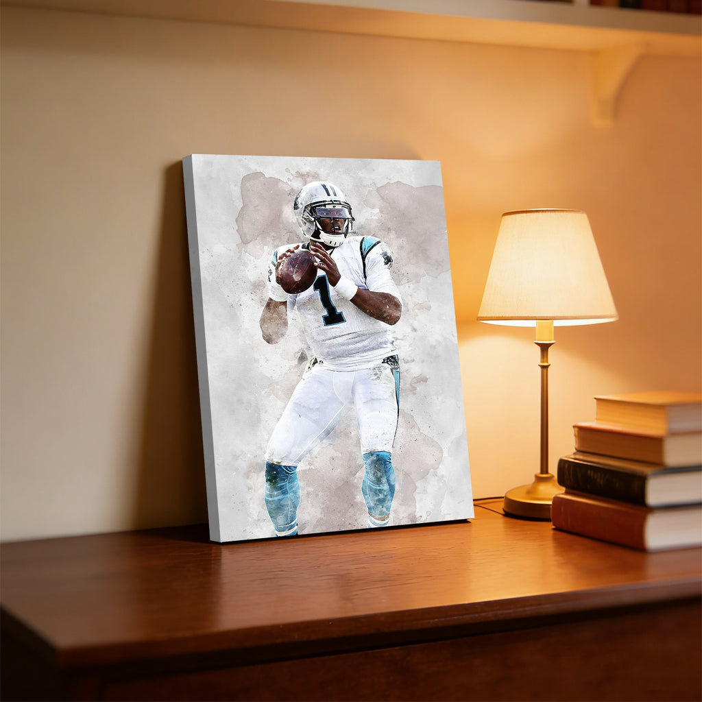 Cam Newton Celebrity Sports Art Poster School Dining Room Decoration 1 Canvas Wall Art Poster Decor Gift