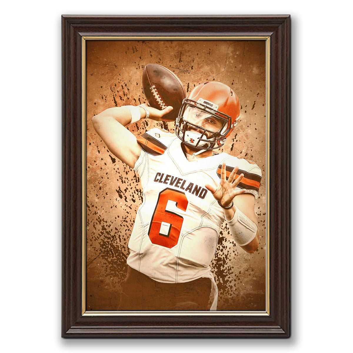Baker Mayfield Sports Celebrity Art Deco Poster 11 Canvas Wall Art Poster Decor Gift