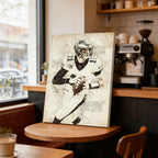 Carson Wentz Sports Celebrity Art Deco Poster 5 Canvas Wall Art Poster Decor Gift