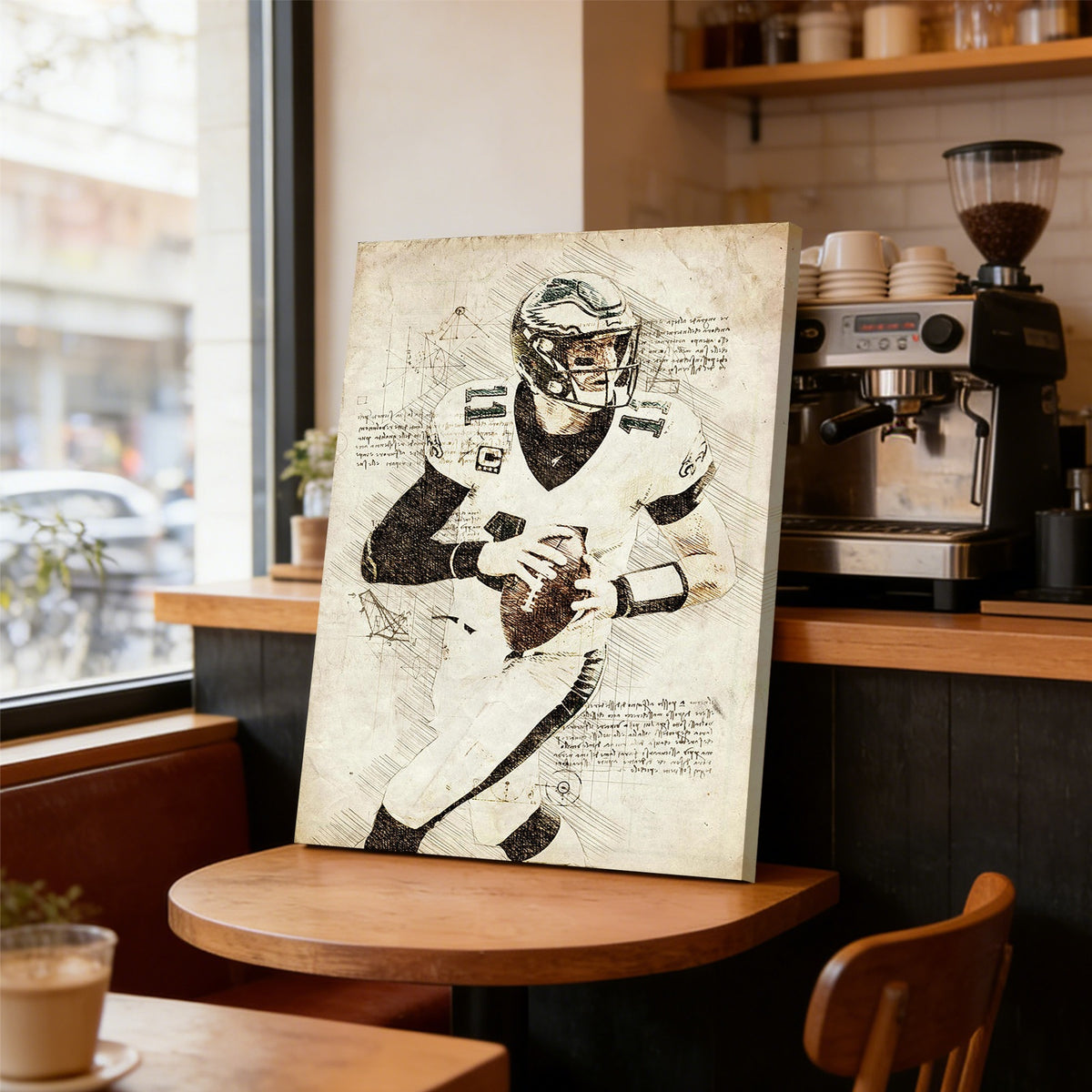 Carson Wentz Sports Celebrity Art Deco Poster 5 Canvas Wall Art Poster Decor Gift