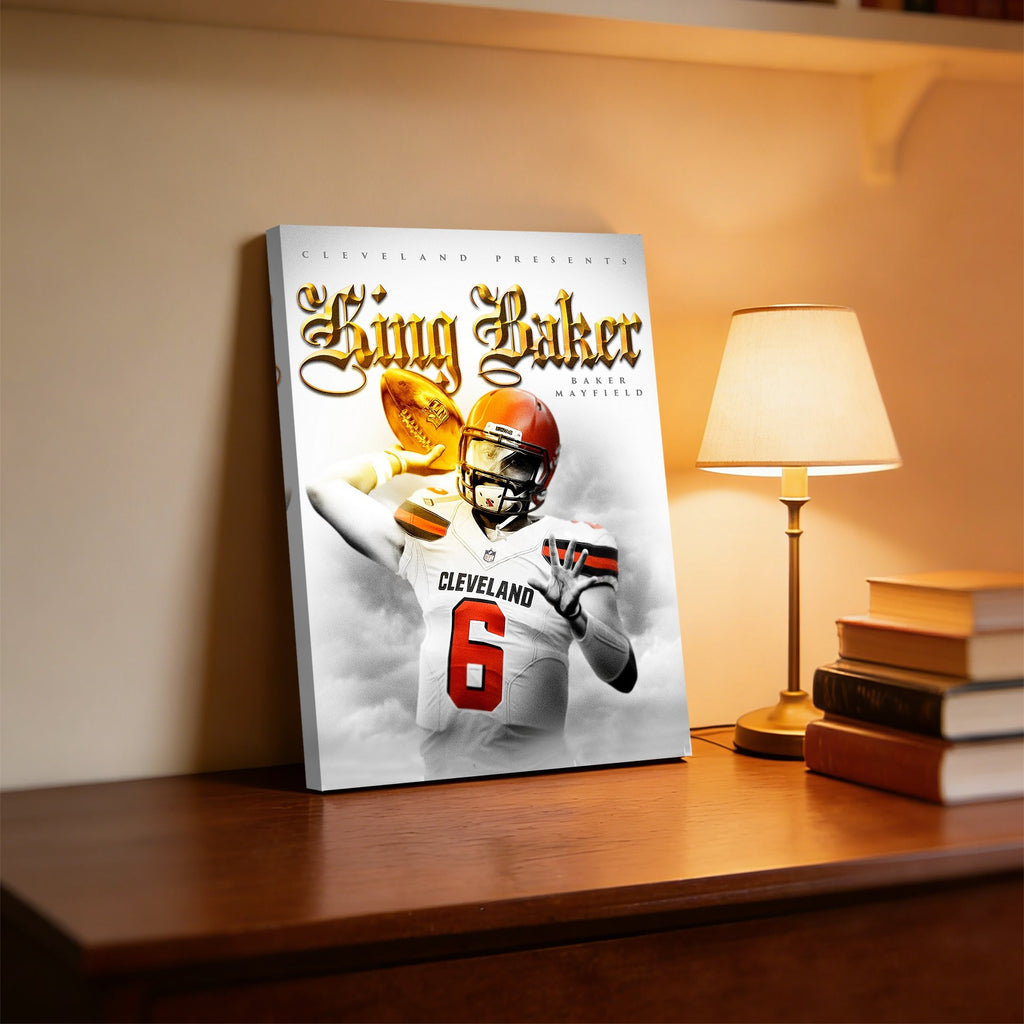 Baker Mayfield Celebrity Sports Art Poster School Dining Room Decoration 4 Canvas Wall Art Poster Decor Gift