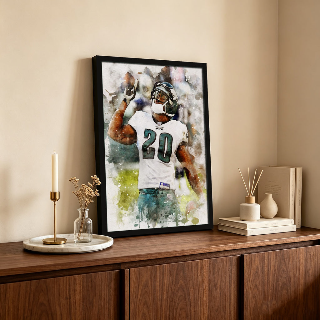 Brian Dawkins Art Poster 9 Canvas Wall Art Poster Decor Gift