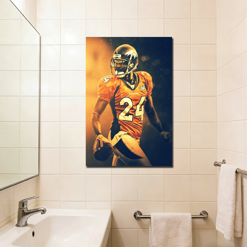 Champ Bailey Art Sports Decorative Poster School Dormitory 2 Canvas Wall Art Poster Decor Gift