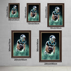 Christian McCaffrey Celebrity Sports Art Poster School Dining Room Decoration 4 Canvas Wall Art Poster Decor Gift