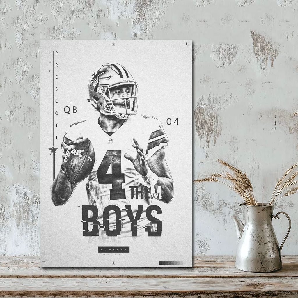 Dak Prescott Celebrity Sports Art Poster School Dining Room Decoration 1 Canvas Wall Art Poster Decor Gift