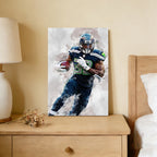 Chris Carson Celebrity Sports Art Poster School Dining Room Decoration 6 Canvas Wall Art Poster Decor Gift