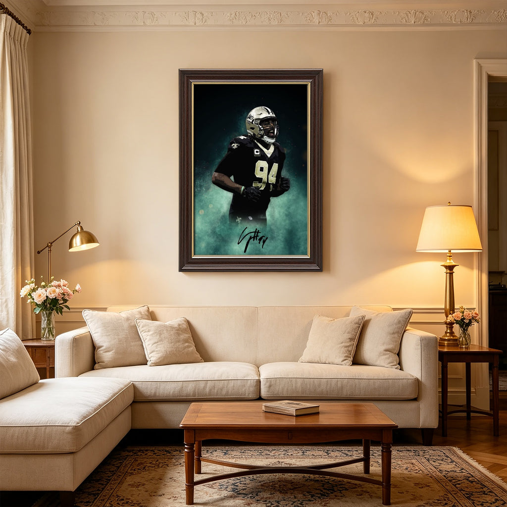 Cameron Jordan Celebrity Sports Art Poster School Dining Room Decoration 5 Canvas Wall Art Poster Decor Gift