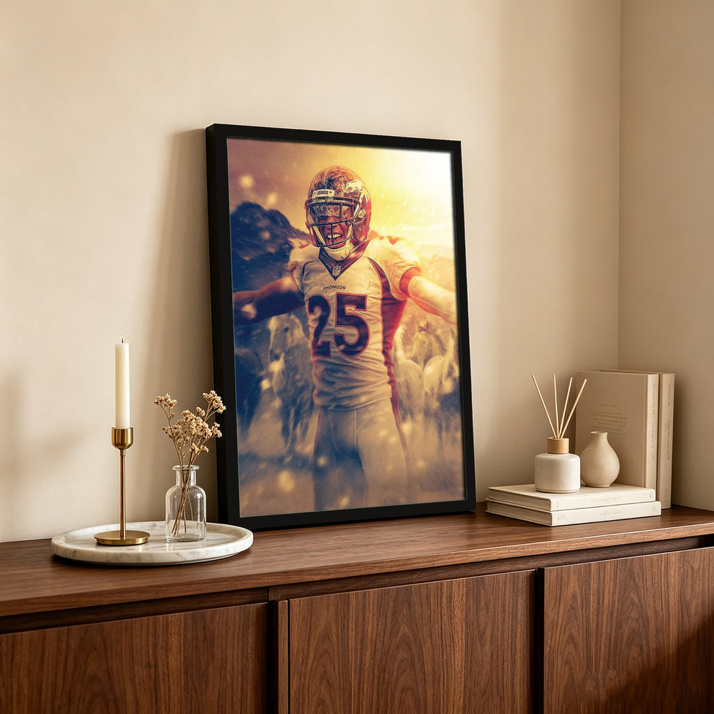 Chris Harris Art Sports Decorative Poster School Dormitory 5 Canvas Wall Art Poster Decor Gift
