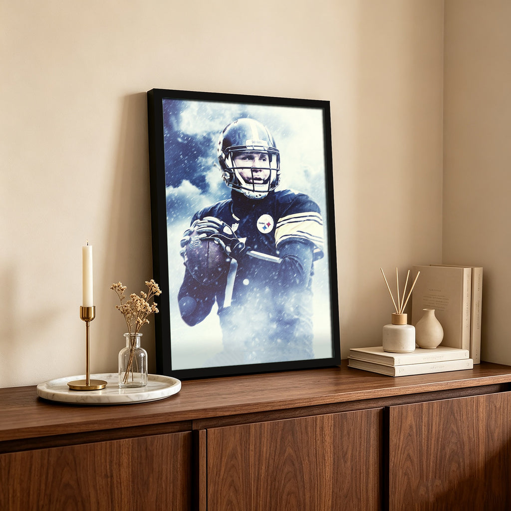 Ben Roethlisberger Art Sports Decorative Poster School Dormitory 1 Canvas Wall Art Poster Decor Gift
