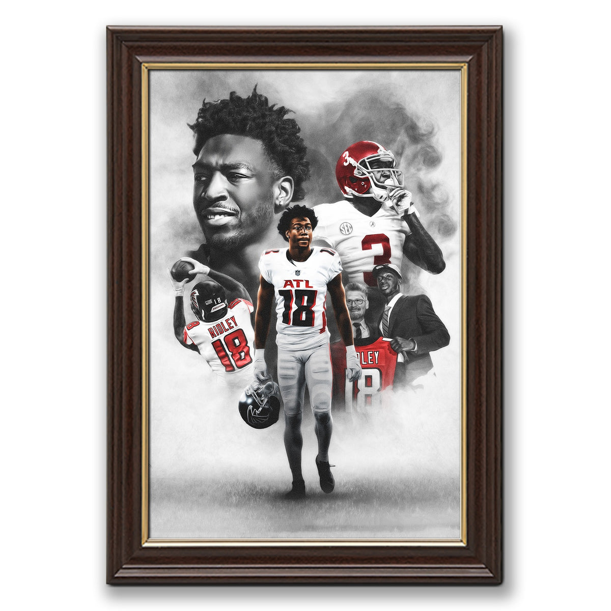 Calvin Ridley Art Sports Decorative Poster School Dormitory 8 Canvas Wall Art Poster Decor Gift