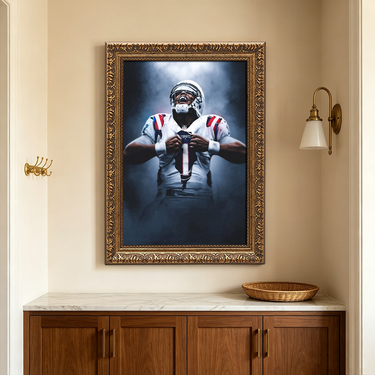Cam Newton Art Sports Decorative Poster School Dormitory 7 Canvas Wall Art Poster Decor Gift