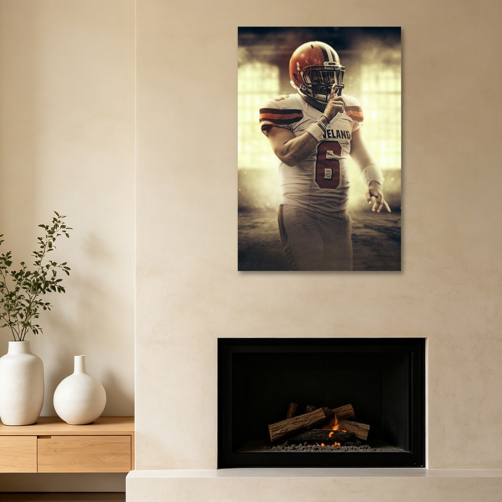 Baker Mayfield Art Sports Decorative Poster School Dormitory 2 Canvas Wall Art Poster Decor Gift