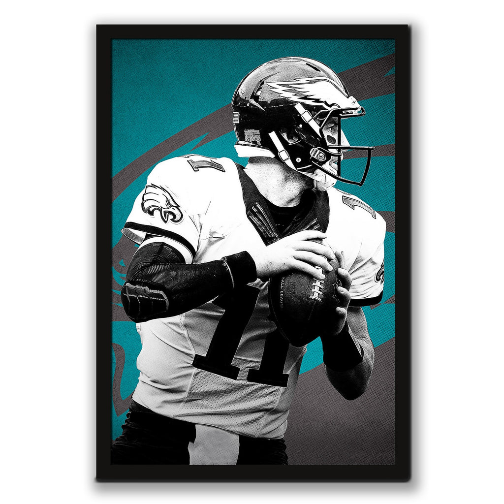 Carson Wentz Celebrity Sports Art Poster School Dining Room Decoration 1 Canvas Wall Art Poster Decor Gift