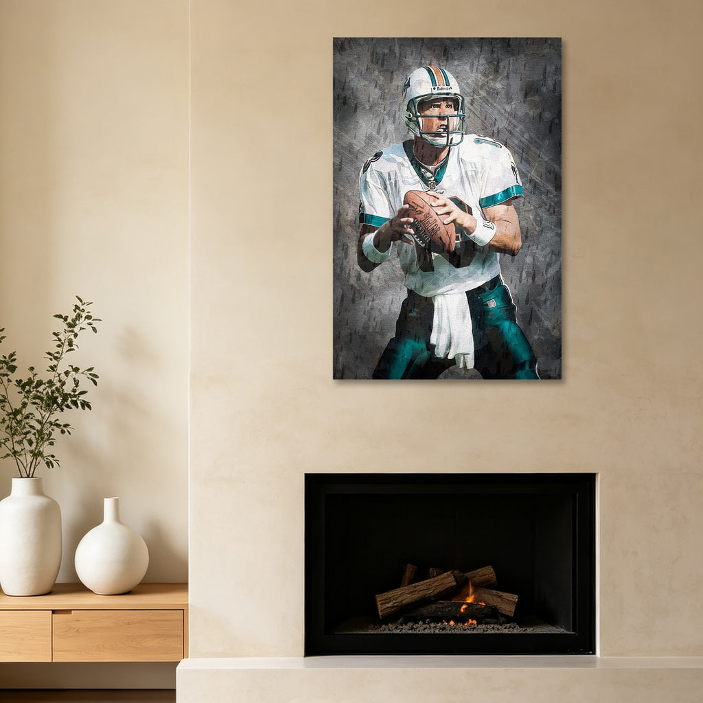 Dan Marino Celebrity Sports Art Poster School Dining Room Decoration 0 Canvas Wall Art Poster Decor Gift