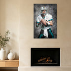 Dan Marino Celebrity Sports Art Poster School Dining Room Decoration 0 Canvas Wall Art Poster Decor Gift