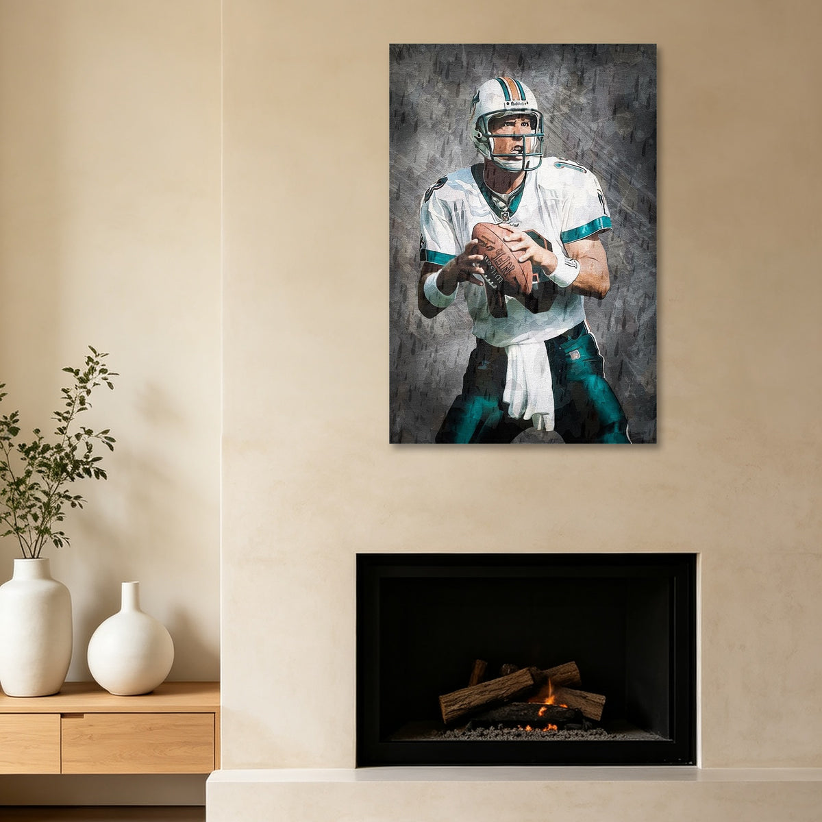 Dan Marino Celebrity Sports Art Poster School Dining Room Decoration 0 Canvas Wall Art Poster Decor Gift