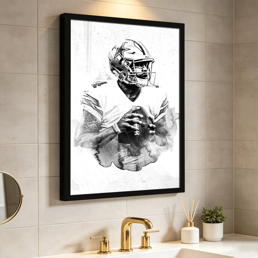 Dak Prescott Celebrity Sports Art Poster School Dining Room Decoration 9 Canvas Wall Art Poster Decor Gift