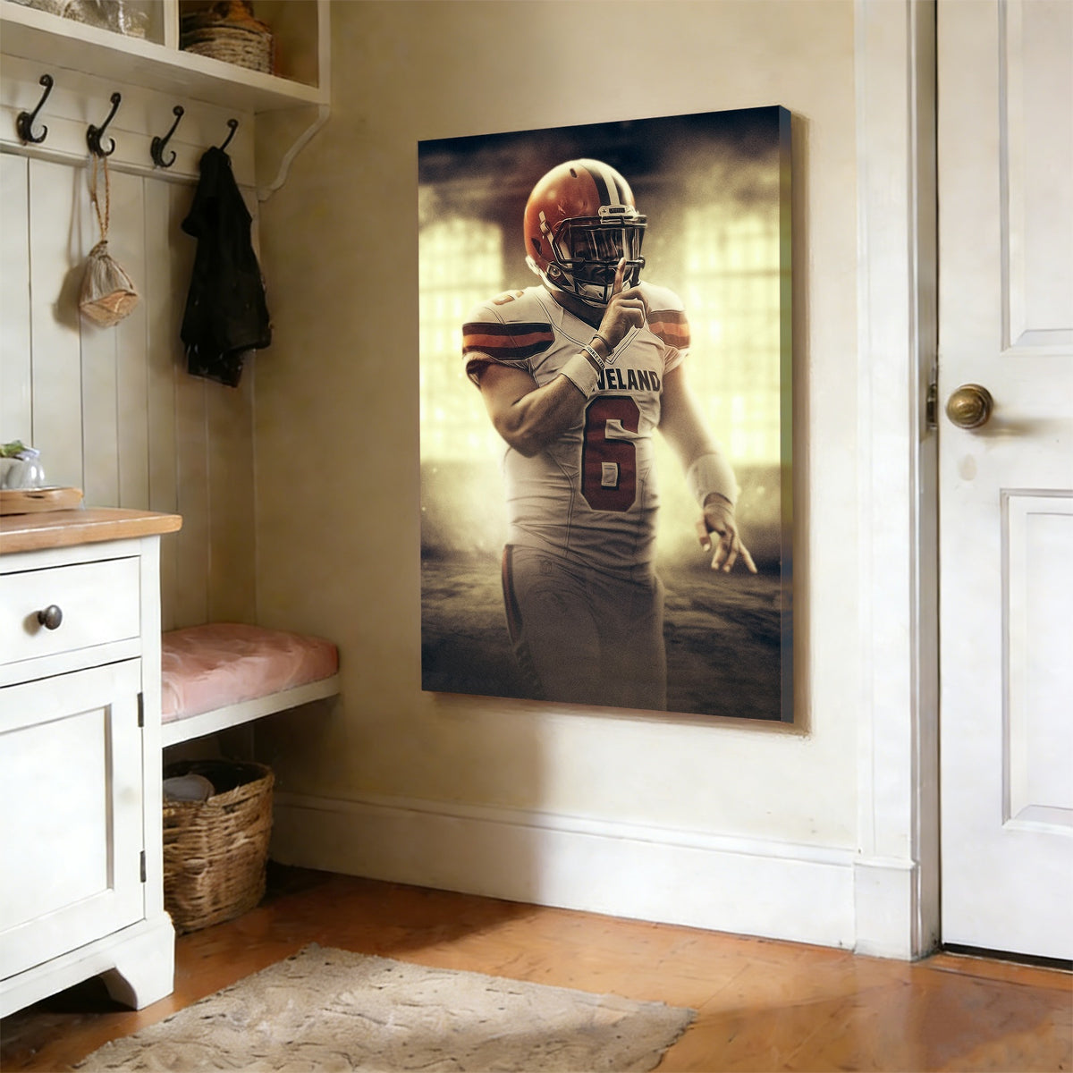 Baker Mayfield Art Sports Decorative Poster School Dormitory 2 Canvas Wall Art Poster Decor Gift
