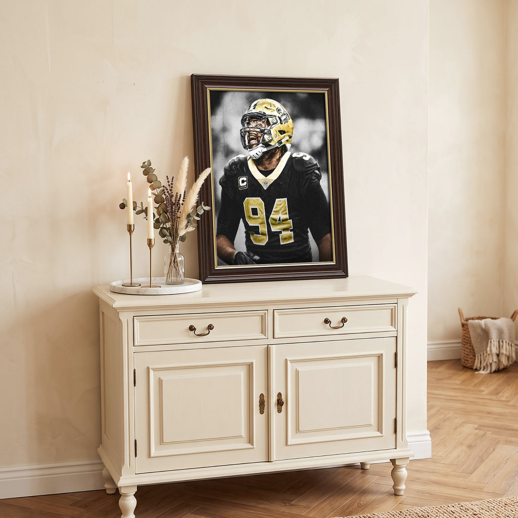 Cameron Jordan Celebrity Sports Art Poster School Dining Room Decoration 1 Canvas Wall Art Poster Decor Gift