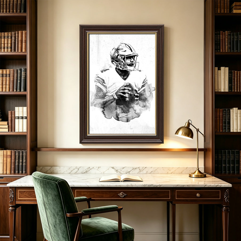 Dak Prescott Celebrity Sports Art Poster School Dining Room Decoration 9 Canvas Wall Art Poster Decor Gift