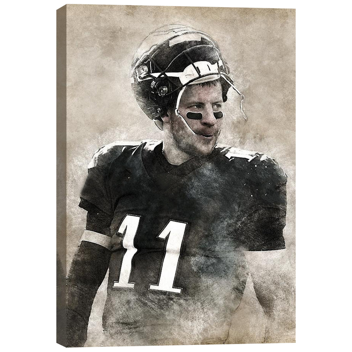 Carson Wentz Sports Celebrity Art Deco Poster 1 Canvas Wall Art Poster Decor Gift